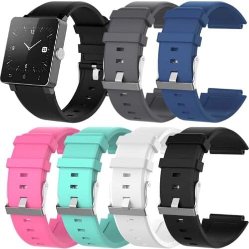 Silicone Replacement Wrist Strap Bracelet Watch Band For Sony Smartwatch 2 SW2 100% brand new and high quality qiang