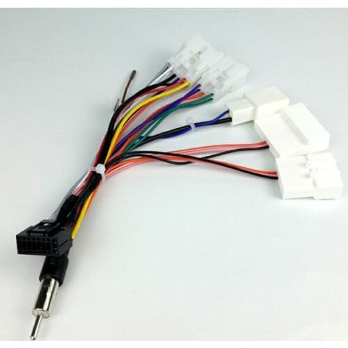 Compatible with-Toyota Power Speaker Connector 16 Pin Electrical Wire Harness Receiver Stereo Installation Coded Wires