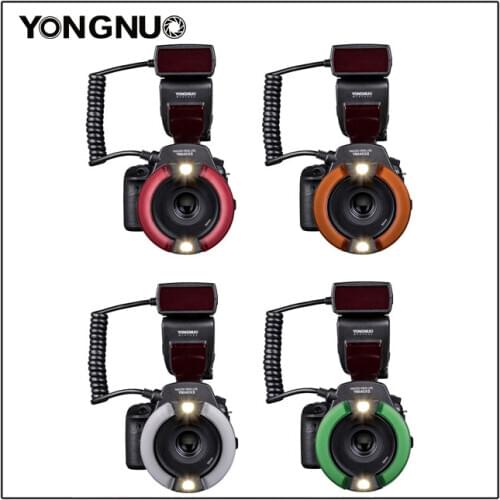 Yongnuo YN14EX II Macro LED Ring Flash Light M/TTL with 52mm 58mm 67mm 72mm Adapter Ring for Canon Camera DSLR 5Ds 5Dsr 760D 5D