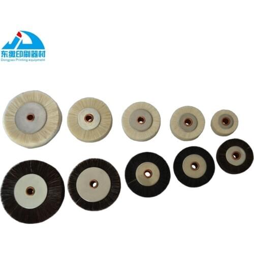Komori Printing Machine Spare Parts Brush Wheel White/Black Offset Printer Consumable