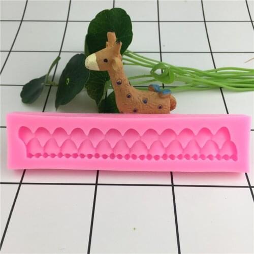 1Pcs Long Pearl Shaped Strip Lace Cake Border Silicone Mold Cake Decoration Tools Fondant Cake Mould Polymer Clay Molds