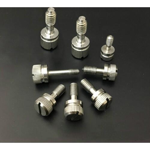 10pcs M4 stainless steel slotted knurled screwless knurled loose screws home decoration bolts 10mm-20mm length