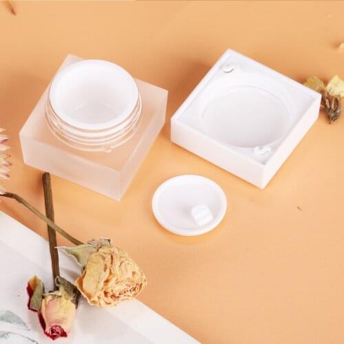 2pcs 5g Plastic Jar Clear Pot Makeup Cream Nail Art Cosmetic Container Bottle for Nail Art Glitters Cosmetics Containers