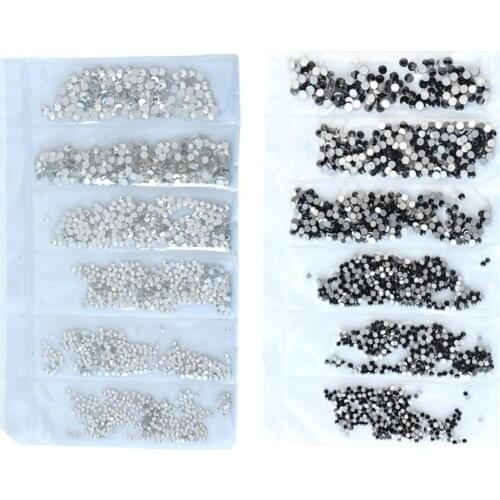 3D 1600Pcs Nail Rhinestones Rose Crystal Stone DIY Nail Art Flat Rhinestones Phone Case Decals Manicure Decoration Nail Art Tool