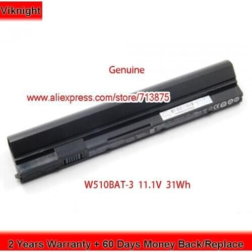 Genuine W510BAT-3 Battery for CLEVO W510LU W510S W515LU 6-87-W510S 6-87-W510S-4291 6-87-W510S-42F1 6-87-W510S-4FU1 11.1V 31Wh