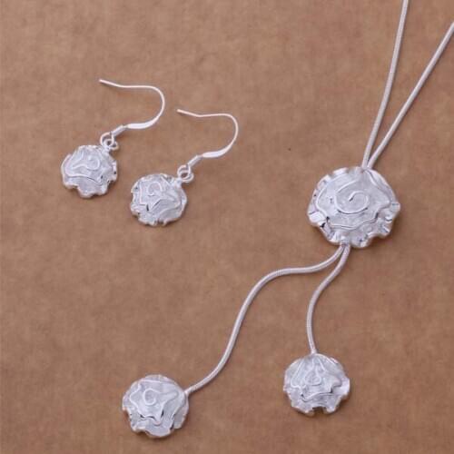 AS200 Hot 925 sterling silver Jewelry Sets Earring 288 + Necklace 463 /bkmakbta aimaizta