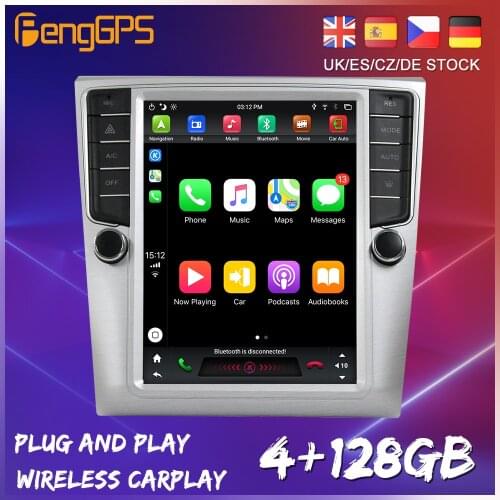 For Volkswagen Passat 7 B7 2011 - 2015 Android 9 Carplay Tesla Car Multimedia Player GPS Navigation Auto Radio Stereo HeadUnit