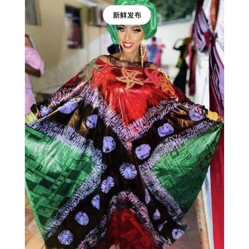 Bazin riche fabric 2021 nouveau fashion cotton embroidery bazin riche lace fabric african dry lace guinea brocade fabric 7yards