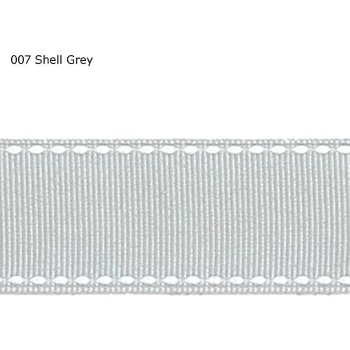 7/8" inch 22mm white saddle cross stitch ribbon