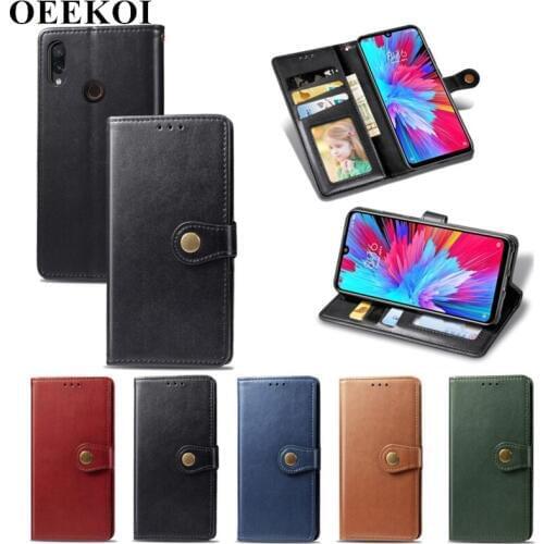 OEEKOI Pure Color PU Leather Wallet Flip Cover Case for Xiaomi Redmi Note 5 Pro 5 Plus 7A 6 5 K20 Pro K20 7 Note 7 Note 7s