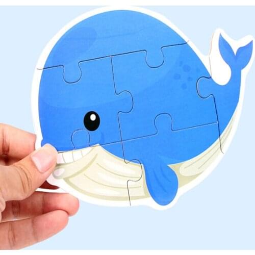 Children Wooden Animal Cognition Puzzle Fruit Learning Educational Toy Christmas Gifts For Kid Learning & Education Puzzle Toys