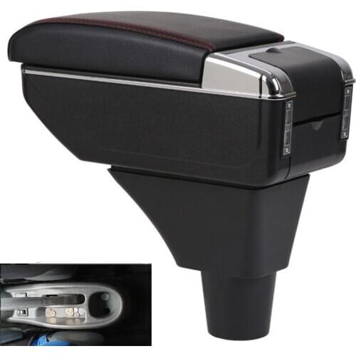 For toyota echo Armrest box central Store content box with USB interface