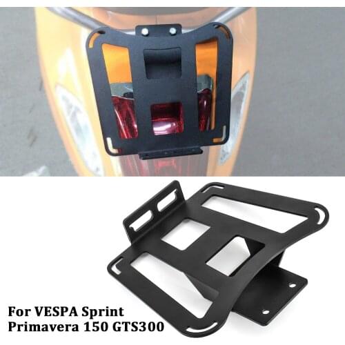 For VESPA Sprint Primavera 150 Motorcycle Aluminum Rear Luggage Bag Holder Rack Bracket Chrome Modified GTS 300 2017 2018 2019