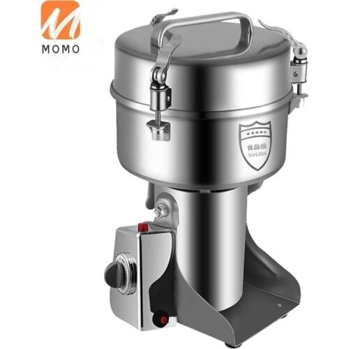 304 Stainless Steel Household Large Capacity Grain Powder Machine Commercial Herbs Shredder Ultra-Fine Grinding Machine