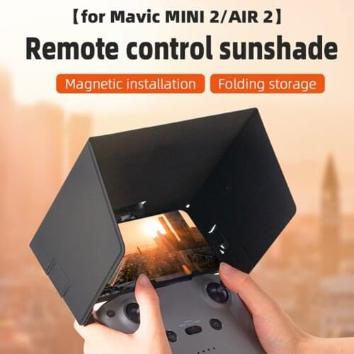 Leather Drone Controller Monitor Cover Replacement Phone Tablet Sun Shade Hood for DJI Mini 2/Air 2 Accessories