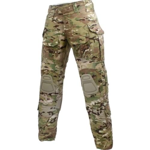 Handsome Combat Pants With Knee Pads Airsoft Tactical Trousers MultiCam CP gen3 Hunting Camouflage Paintball Clothing Gear