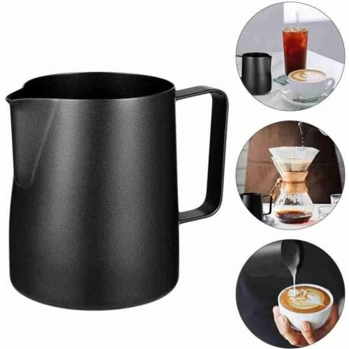350/600ML Non Stick Steel Milk Frothing Pitcher Espresso Coffee Barista Craft Latte Cappuccino Cream Frothing Jug