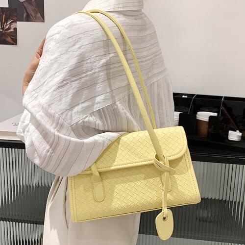 Women Small Pu Leather Handbags Fashion Ladies Small Shoulder Bag Designer Female Weave Messenger Bag Casual Travel Tote Bags