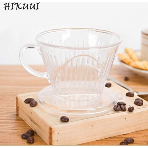 Small Plastic Cone Reusable Coffee Filter Baskets Mesh Strainer Pour Over Coffee Dripper 102 Drip Type