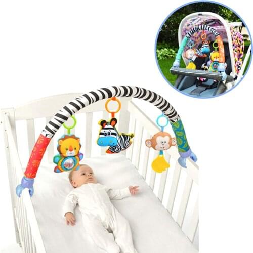Multi-Functional Lovely Stroller Lathe Car Seat Cot Hanging Toys Baby Play Travel Baby Infant Baby Rattles Toys Educational