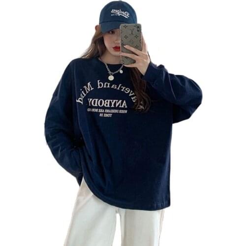 2021 New Fashion Harajuku Spring Autumn Hoodies Women Fashion Letter Printed Sweatshirt Woman Casual Female Sudaderas Mujer