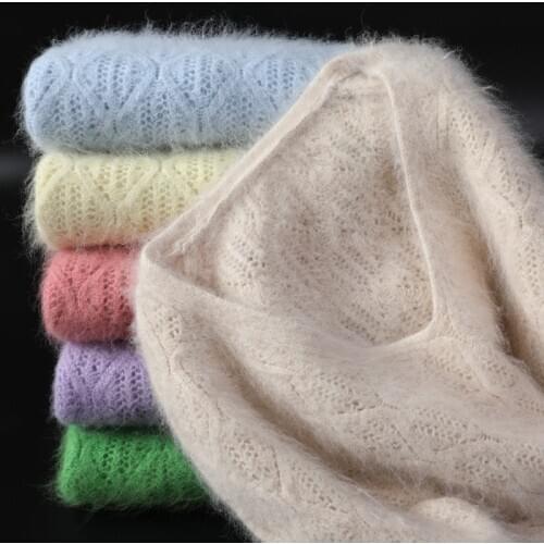 Autumn and winter new ladies sweater pullover short round neck loose cashmere sweater base sweater thicken