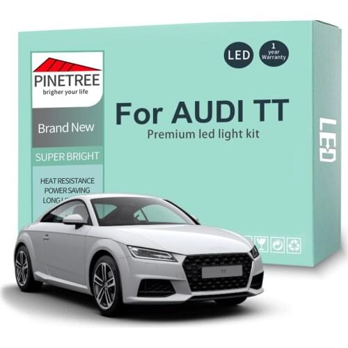 Car Led Interior Light Kit For Audi TT TTS 8N 8J 8N3 8N9 8J3 8J9 Coupe Roadster 1999-2014 Dome Map Light Canbus No Error