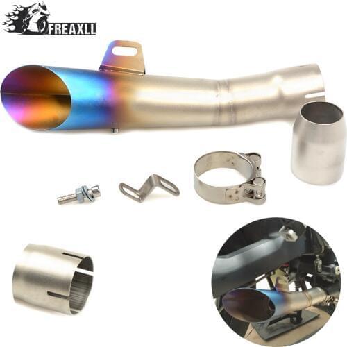 35MM-51MM Universal Motorcycle Exhaust Pipe Escape Scooter Muffler With DB Killer For Suzuki GSF 600 Bandit SV 1000 S 650 S