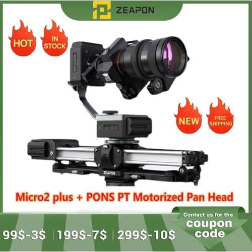INSTOCK ZEAPON PONS Motorized Pan Head The Horizontal Load Up To 50 kg Single Axis Double Linkage