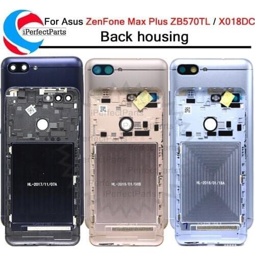 For ZB570TL New Battery Door Back Cover Housing Case For Asus Zenfone Max Plus X018DC ZB570TL Back housing X018D Battery Door