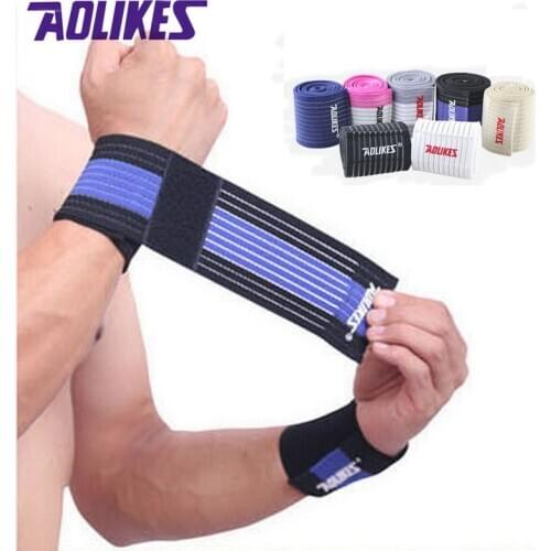 AOLIKES 1 Pcs wrist band men women elastic bandage for hand wrist strap wrap fitness wristband sport gym support wrist protector