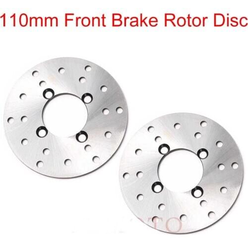 1 Pair 110mm 4 Stud Front Brake Disc Rotor for 125cc 150cc Quad Go Kart ATV Buggy Taotao SunL Dirt Pit Bike Kids Atv Parts