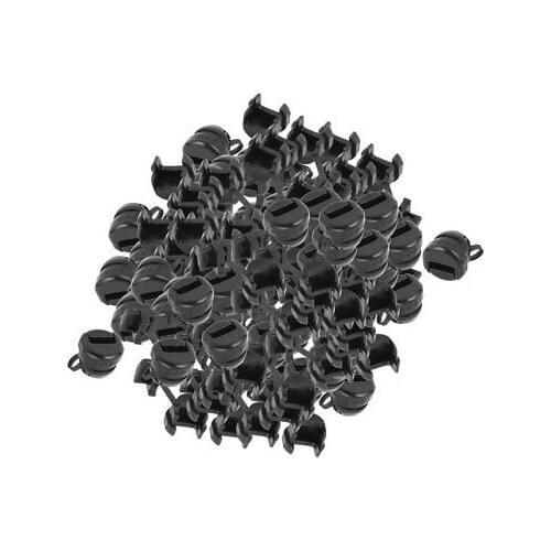 100Pcs HDB-4k-4 Flat Cable Wire Strain Relief Bush Grommet 10.7mm Length
