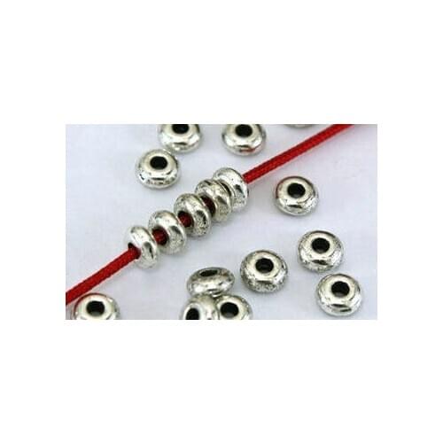 100pcs/lot 5mm Tibetan Silver Antique spacer Loose Bead Spacer Beads Connectors for DIY Jewelry Making bracelet