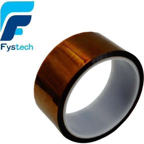 2pcs 35mm x 30m High Temperature Heat Resistant Polyimide single side Adhesive Tape 260-300 Degree for electronics industry new