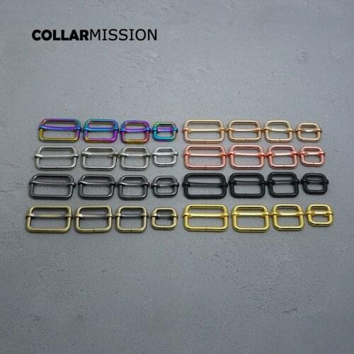 20pcs/lot 15mm Metal Non-Welded plating Roller Pin Adjuster 20mm Buckles For 30mm Backpacks Straps 25mm Dog Collar DIY accessory