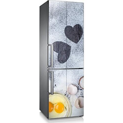 3D Fridge Sticker Love Sign On Table Refrigerator Dishwasher Door Cover Kitchen Home Decoration Accessories Modern Wall Stickers