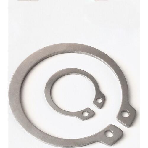 40pcs stainless steel clamp spring M3 M4 M5 M6 M7 M8 Circlips for type A shaft retaining ring circlip card outer snap rings