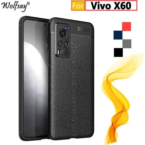 For Vivo X60 5G Case For Vivo X60 X 60 Pro 5G Fashion Rubber Housings PU Leather Bumper Silicone Back Case For Vivo X60 5G Cover