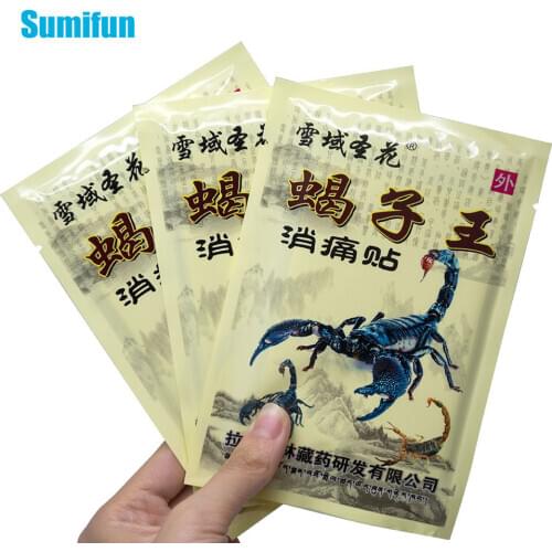8Pcs Scorpion Venom Pain Relief Patch Arthritis Joint Rheumatism Sticker Body Knee Neck Back Bone Orthopedic Plaster Heel Pad