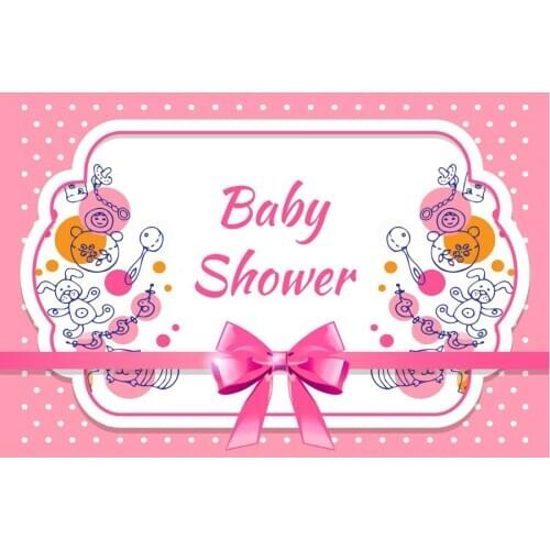 Baby Shower Flower Backdrop Peach Pink Photography Background Holiday Celebration Photo Booth Studio Decor