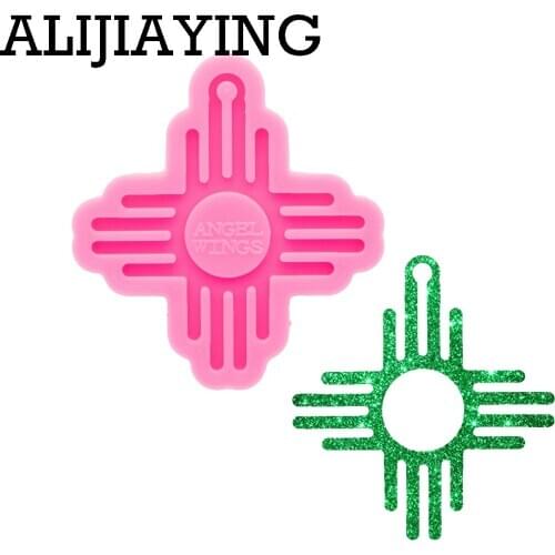 DY0710 Super Glossy Silicone Cross Mold for Epoxy Resin Pendant Molds Diy Keychain Custom Polymer Clay Mold Craft