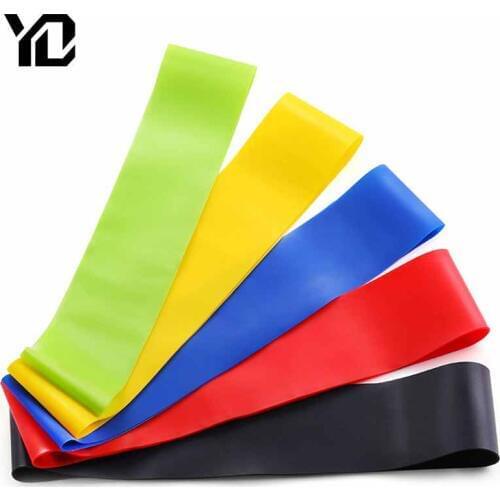 5 Colors Fitness Resistance Bands Rubber Band Workout Fitness Equipment Training Fitness Gum Exercise Gym Equipment Elastic Band