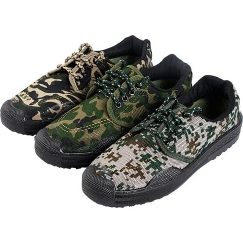 2020 Mens Casual Labor Insurance Shoes Camouflage Military Training Wear Site Liberation Shoes Mens Farm Work Shoes Sneakers