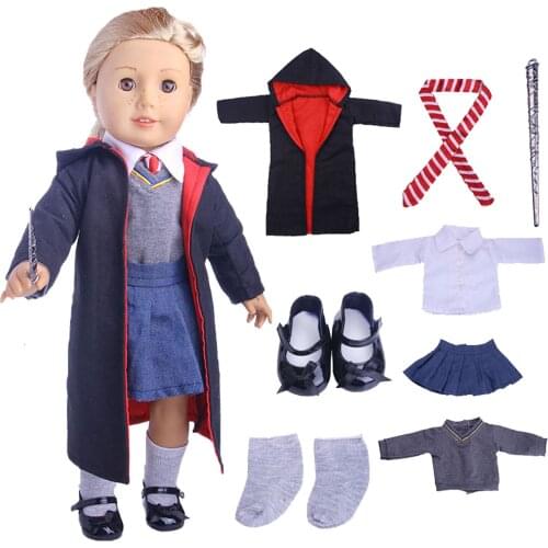 Doll Clothes Magic Suit Uniforms And Accessories For 18 Inch & New Born Baby & Our Generation Girls Birthday Toys Gifts