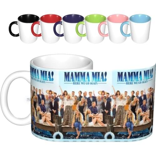 Mia-Here We Go Again! Ceramic Mugs Coffee Cups Milk Tea Mug Mia Mia Film Mia Film Film Mia Meryl Streep Amanda Seyfried Lily