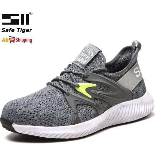 Men Safety Shoes With Steel Toe Construction Protective Footwear Lightweight Work Sneakers Boots for Men