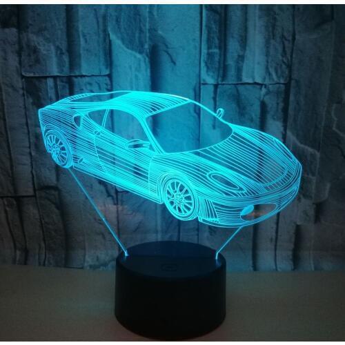 New And Exotic Products Wholesale Led Desk Lamp Decoration Night 3d Lighting Automobile Gift Desk Table Lamps For Living Room