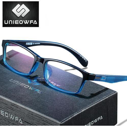 UNIEOWFA Progressive Prescription Glasses Women Men Anti Blue Light Optical Eyewear Photochromic Myopia Hyperopia Eyeglasses