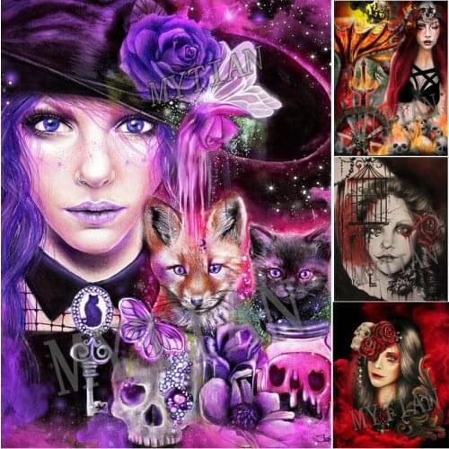 Full square/round DIYdiamond painting Fantasy art anime beauty flower Embroidery pattern cross stitch kit mosaic room decor gift